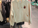 安踏（ANTA）×呆萌町聯(lián)名丨休閑外套女裝春秋寬松針織運動(dòng)上衣162548730 波波米白-1 M （女165） 曬單實(shí)拍圖