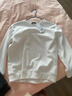 凡客誠品（VANCL）凡客官方店秋季休閑純色上衣長(cháng)袖百搭圓領(lǐng)衛衣 白色 2XL 曬單實(shí)拍圖