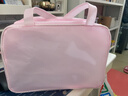 沃尊洗漱包女便攜大容量2025新款游泳洗澡收納包分區旅行化妝包防水袋 粉色-大號【雙層大容量/干濕分離】 曬單實(shí)拍圖