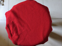 恒源祥100羊毛絨衫女秋冬低圓 領(lǐng)寬 松毛衣套頭羊毛絨打底衫 紅色 S 85-100斤 曬單實(shí)拍圖