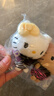 三麗鷗（SANRIO）好朋友系列 毛領(lǐng)動(dòng)物紋貼貼HelloKitty掛件毛絨玩具新年禮物送女 曬單實(shí)拍圖