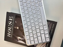 B.O.W航世HD363CL-2 無(wú)線(xiàn)雙模輕薄靜音藍牙辦公專(zhuān)用筆記本iPad平板電腦鍵盤(pán)鼠標 銀白色丨雙模充電鍵盤(pán)-鍵帽P(pán)ro3.0 曬單實(shí)拍圖