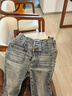 MISS SIXTY2025秋季牛仔褲女V型高腰復古顯瘦喇叭長(cháng)褲超模褲 咖啡色短版 26 曬單實(shí)拍圖