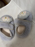 貝瑞加（Babyprints）寶寶學(xué)步襪秋冬絨里早教襪套室內軟底地板襪防滑隔涼 灰猴M 曬單實(shí)拍圖