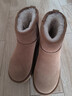 達芙妮牛皮雪地靴女爆款2025冬季女鞋加絨加厚防滑靴子保暖棉鞋短靴子女 栗色【厚底4.5cm】 36 曬單實(shí)拍圖