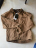 后琤美式工裝夾克男寬松春秋款純棉牛仔外套男士潮流復古上衣褂子男款 B款卡其色 M （100-130斤） 曬單實(shí)拍圖