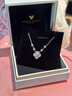 迪士尼（DISNEY）四葉草項鏈女款生日禮物女生輕奢小眾高級感情人節禮物女朋友吊墜 四葉草項鏈--櫻花粉【浪漫城堡禮盒】 曬單實(shí)拍圖