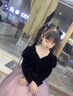 思妙星女童晚禮服女大童兒童輕奢小眾高端走秀主持人服裝鋼琴演奏表演服 黑色長(cháng)款加絨 120 曬單實(shí)拍圖