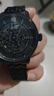 飛亞達（FIYTA）攝影師系列 鏤空黑盤(pán)鋼帶 酷黑男士機械腕表 節日禮物送男士 曬單實(shí)拍圖