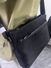 COWLEY KELLER斜挎包男士單肩包商務(wù)包挎包通勤大容量防潑水尼龍布信封包郵差包 CK黑色 大號 32*6*23cm 曬單實(shí)拍圖