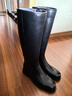 百麗（Belle）簡(jiǎn)約百搭牛皮騎士靴女冬季新款商場(chǎng)同款質(zhì)感長(cháng)筒靴E4G1DDG5 黑色 37 曬單實(shí)拍圖
