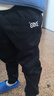 鴻星爾克（ERKE）童裝男女童長(cháng)褲兒童加厚針織長(cháng)褲保暖正黑150 曬單實(shí)拍圖