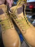 駱駝（CAMEL）【山澤】大黃靴男時(shí)尚馬丁靴男休閑工裝靴 L14W307636 土黃 44 曬單實(shí)拍圖