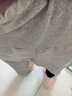 孕婦褲子春秋款加絨厚款外穿打底寬松大碼托腹孕期褲子長(cháng)褲休閑褲 淺灰加絨款 XL(125-140斤) 曬單實(shí)拍圖