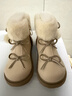 泰蘭尼斯meta童鞋冬季新款皮靴加絨保暖兒童靴子女童公主防滑短靴 白色 28 內長(cháng)18.0cm適合腳長(cháng)16.5cm 曬單實(shí)拍圖