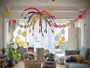 演繹 兒童生日場(chǎng)景布置裝飾橫幅條幅男孩周歲生日快樂(lè )派對氣球掛布 曬單實(shí)拍圖