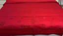 Lady Laura富安娜出品大紅婚慶結婚四件套純棉100全棉新婚輕奢刺繡被套床定 吾家有喜-紅色 床單款 2.0m四件套 曬單實(shí)拍圖