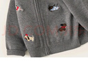 2025童裝新品秋款女童針織衫洋氣女寶寶開(kāi)衫外套兒童毛衣長(cháng)袖 灰色【KF819刺繡小動(dòng)物開(kāi)衫】 130 曬單實(shí)拍圖