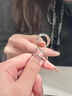 老鳳祥情侶對戒999純銀戒指足銀莫比烏斯表白情人節生日禮物送女友老婆 【京東快遞】999足銀*情人節告白對戒 曬單實(shí)拍圖