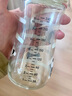 新生兒寶寶咕嚕熊貓初乳玻璃奶瓶喝奶水杯帶刻度耐高溫玻璃杯 熊貓初乳奶瓶160mL（S號奶嘴） 曬單實(shí)拍圖
