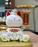 柏探招財貓擺件飯店公司酒店前臺收銀收款二維碼新店開(kāi)業(yè)禮物發(fā)財裝飾 招財貓播報器+雙碼底座+小貓 招財貓開(kāi)業(yè)大吉擺件開(kāi)業(yè)禮物 曬單實(shí)拍圖