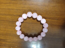 粉晶手串招桃花女款送閨蜜小眾高級感念珠佛珠粉水晶手鏈手飾品 12mm（17顆左右） 曬單實(shí)拍圖