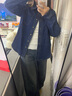 百圖betu女裝秋季新款襯衫新復古回潮純棉長(cháng)袖牛仔襯衫女2409T96 深牛仔藍 S （深牛仔藍預售04/13發(fā)貨） 曬單實(shí)拍圖