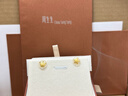 周生生禮物永系列 黃金耳釘五角星足金單只耳飾女91933E定價(jià) 曬單實(shí)拍圖