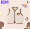 婧麒（JOYNCLEON）嬰兒馬甲秋冬男女寶寶新生兒童坎肩外穿夾棉保暖背心 Jwc200690 曬單實(shí)拍圖