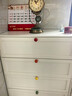 阿格貝貝（agebeibei）鋼制斗柜五斗柜收納柜家用客廳臥室靠墻落地抽屜柜子多層置儲物柜 五斗柜【高121*深40*寬80】 奶油白 曬單實(shí)拍圖