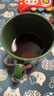 MUJI陶瓷覆層 不銹鋼 雙層馬克杯 水杯杯子 桌面 帶把手 新品  綠色 L 490ml 曬單實(shí)拍圖
