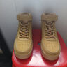 潮百佳空軍一號小麥色高幫男鞋2026春季新款AF1莆田純原加絨板鞋男女款 高幫小麥色【過(guò)撿版本】順豐 42 標準碼 曬單實(shí)拍圖