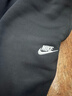 耐克男子簡(jiǎn)約加絨長(cháng)褲冬季新款針織錐形休閑刺繡衛褲NIKE FN3788 010黑/黑/白 XL 曬單實(shí)拍圖
