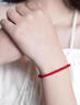 戚小米紅手繩極細紅繩女本命年馬年紅色手繩男款情侶禮物腳鏈編織繩手鏈 本命年手繩【可調節大小】 曬單實(shí)拍圖