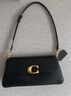 蔻馳（COACH）【禮物】新款女士JET單肩包牛皮革真皮斜挎包冬季高級感女包 B4/黑色 曬單實(shí)拍圖