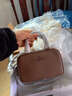 蔻馳（COACH）【品牌直供】禮物女士SATCHEL小號單肩手提斜挎包深褐色CT776 曬單實(shí)拍圖