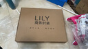 LILY2025冬新款女裝簡(jiǎn)約撞色連帽90鴨絨收腰羽絨服外套短款小個(gè)子 503灰白 L 曬單實(shí)拍圖