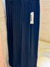 LESS【Samuel】秋季褲子女簡(jiǎn)約時(shí)尚壓褶條紋闊腿西裝褲2N0E10110 498/深藍白條 L 曬單實(shí)拍圖