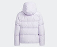 阿迪達斯（adidas）童裝冬季短款男女大童連帽保暖運動(dòng)羽絨服 JI6144淺紫 曬單實(shí)拍圖