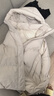 鴨鴨（YAYA）羽絨馬甲女短款2025年秋冬新款連帽外穿背心坎肩羽絨服親子外套 米色 S /150（建議80-100斤） 曬單實(shí)拍圖