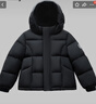 巴布豆（BOBDOG）金標兒童羽絨服男童女童短款加厚2025新款中小童裝極寒面包服外套 黑色B2D8028G 【防風(fēng)門(mén)襟款】 130 推薦【身高110-120cm】 曬單實(shí)拍圖