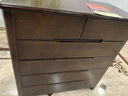 魯菏宜木實(shí)木斗柜臥室床尾抽屜式收納儲物柜子現代客廳靠墻置物柜五斗廚 【實(shí)木】中式黑胡桃寬六斗 曬單實(shí)拍圖