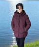 唐致中老年羽絨服女短款中式加厚媽媽冬裝60歲70老人奶奶太太冬季外套 紫紅 3XL 【建議121-135斤】 曬單實(shí)拍圖