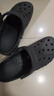 卡駱馳（CROCS）【采銷(xiāo)直播】貝雅洞洞鞋男鞋女鞋輕便耐磨一腳蹬拖鞋休閑鞋|10126 黑色-001 44 (280mm) 曬單實(shí)拍圖