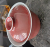 潤翠堂豇豆紅茶具二才泡茶蓋碗茶杯 景德鎮陶瓷高端家用單個(gè)高檔茶碗 二才中蓋碗 曬單實(shí)拍圖