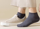 浪莎男士襪子男春夏加肥加大松口純棉抽條短襪寬松透氣大碼船襪全棉襪 曬單實(shí)拍圖