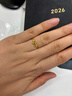 六福珠寶光影金足金小馬駒生肖馬實(shí)心黃金戒指計價(jià)GJG0194DS 14號-1.44克(含工費220元) 曬單實(shí)拍圖