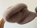 笙格兒中老年人帽子女冬季老奶奶保暖加絨媽媽冬天老人帽奶奶兔毛毛線(xiàn)帽 曬單實(shí)拍圖