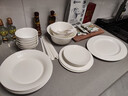 洛威敦煌骨瓷餐具套裝釉下彩喬遷碗家用2025新款景德鎮陶瓷碗碟盤(pán)套裝 曬單實(shí)拍圖