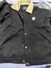 太平鳥(niǎo)男裝 工裝羽絨服2025年冬季新款巴恩風(fēng)保暖防寒短款夾克潮 黑色 第一批 L 曬單實(shí)拍圖